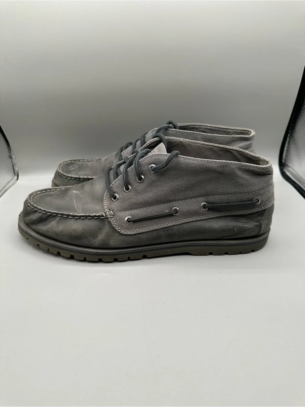 Sperry Leeward Mini Lug Chukka Boots Men Size 13 Gray
